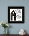 Homezia A House Black Framed Print Wall Art
