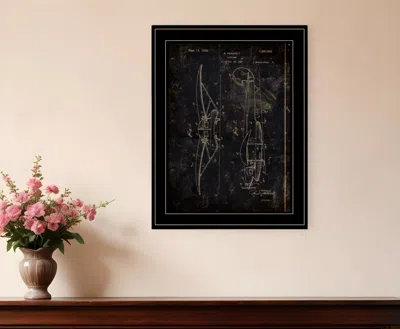 Homezia Airplane Patent Ii 2 Black Framed Print Wall Art