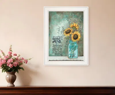 Homezia All Along 1 White Framed Print Wall Art