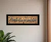 Homezia Always Kiss Me Goodnight 3 Black Framed Print Wall Art