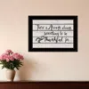 Homezia Always Thankful 3 Black Framed Print Wall Art
