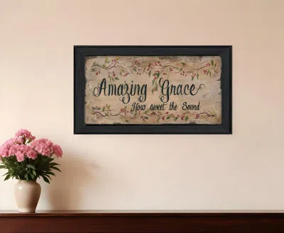 Homezia Amazing Grace 2 Black Framed Print Wall Art