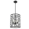 Homezia Amoret 3-light Matte Black Convertible Pendant