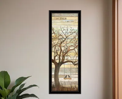 Homezia And Then I Met You 1 Black Framed Print Wall Art