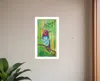 Homezia Annas Hummingbird White Framed Print Wall Art
