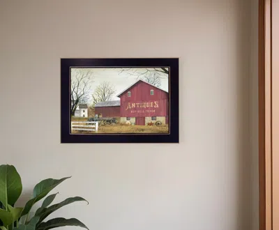 Homezia Antique Barn Black Framed Print Wall Art