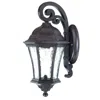 Homezia Antique Black Tapered Hanging Lantern Wall Light