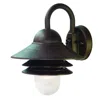 Homezia Antique Bronze Three Tier Lamp Shade Outdoor Wall Light