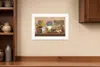 Homezia Antique Kitchen 1 White Framed Print Kitchen Wall Art