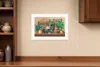 Homezia Antiques And Herbs 1 White Framed Print Kitchen Wall Art