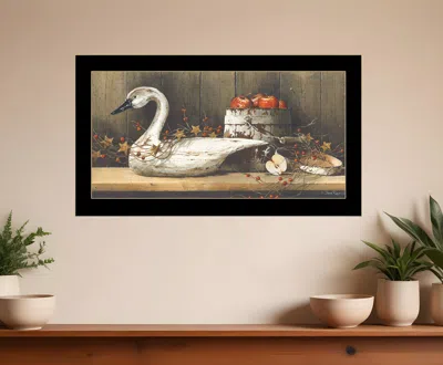 Homezia Apple Appeal 2 Black Framed Print Wall Art In Multi