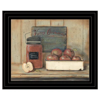 Homezia Apple Butter 2 Black Framed Print Kitchen Wall Art In Multi
