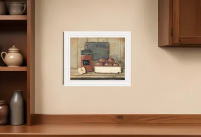 Homezia Apple Butter 3 White Framed Print Wall Art