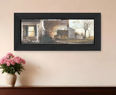 Homezia Approaching Dusk Black Framed Print Wall Art