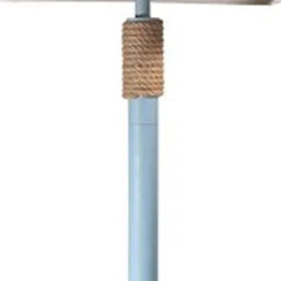 Homezia Aqua Blue And Nautical Rope Floor Lamp