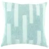 Homezia Aqua Blue Dimensional Pattern Play Throw Pillow