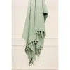 Homezia Aqua Knitted 100% Cotton Throw Blanket