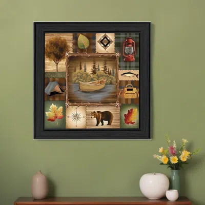 Homezia At The Lake 2 Black Framed Print Wall Art