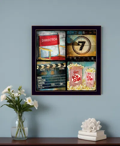 Homezia At The Movies 2 Black Framed Print Wall Art In Multi