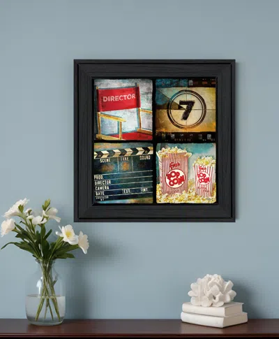 Homezia At The Movies 4 Black Framed Print Wall Art