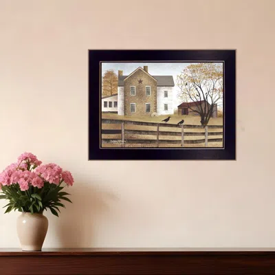Homezia Autumn Afternoon Black Framed Print Wall Art In Multi