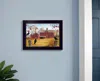 Homezia Autumn Gold 3 Black Framed Print Wall Art