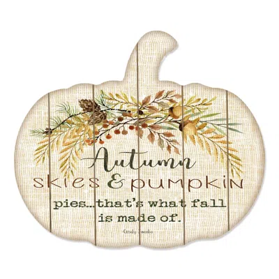 Homezia Autumn Skies Unframed Print Wall Art In Multi