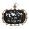 Homezia Autumn The Years Last Loveliest Smile Pumpkin Shape Wall Art