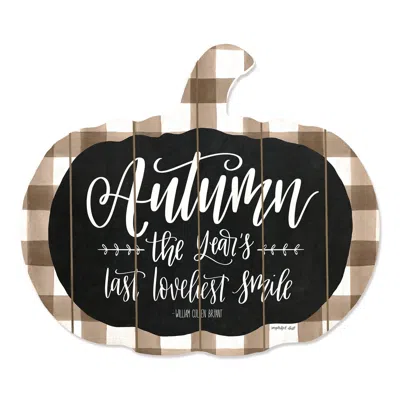Homezia Autumn The Years Last Loveliest Smile Pumpkin Shape Wall Art