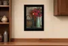 Homezia Basket And Blossoms Black Framed Print Wall Art