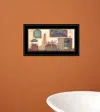 Homezia Bath House Collection 3 Black Framed Print Bathroom Wall Art