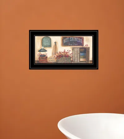 Homezia Bath House Collection 3 Black Framed Print Bathroom Wall Art In Multi