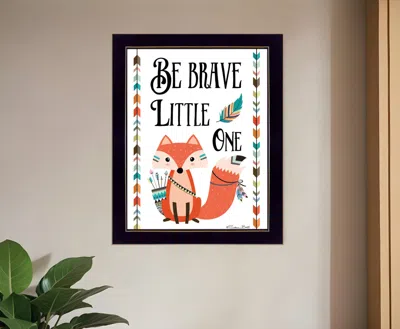 Homezia Be Brave Little One 1 Black Framed Print Wall Art