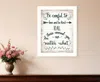 Homezia Be Careful 1 White Framed Print Wall Art