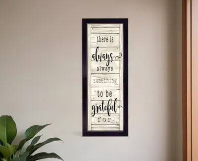 Homezia Be Grateful Black Framed Print Wall Art In Multi