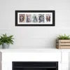 Homezia Beach 2 Black Framed Print Wall Art