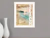Homezia Beach Memories 1 White Framed Print Wall Art