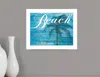 Homezia Beach Take Me There 2 White Framed Print Wall Art