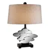 Homezia Beautiful Bronzed Table Lamp With Glass Accents