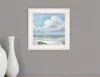 Homezia Beautiful Day Ii White Framed Print Wall Art