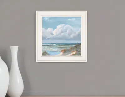 Homezia Beautiful Day Triptych Iii White Framed Print Wall Art