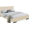 Homezia Beige Platform Full Bed