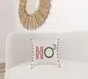 Homezia Beige Red Holiday Whimsical Throw Pillow