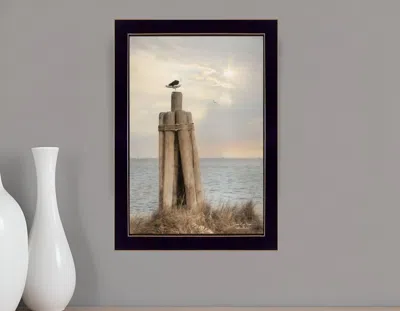 Homezia Birds Eye View 1 Black Framed Print Wall Art
