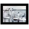 Homezia Birds On A Pier 1 Black Framed Print Kitchen Wall Art