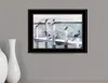 Homezia Birds On A Pier 3 Black Framed Print Kitchen Wall Art