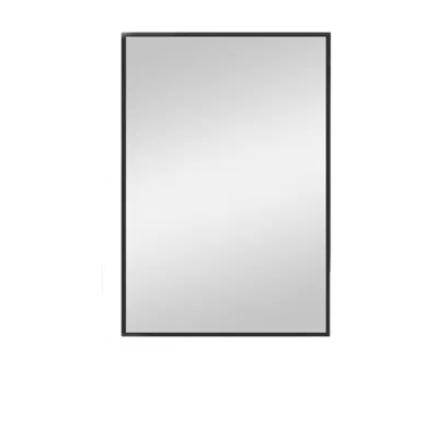 Homezia Black Aluminum Wall Mirror