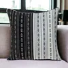 Homezia Black And White Abstract Accent Pillow