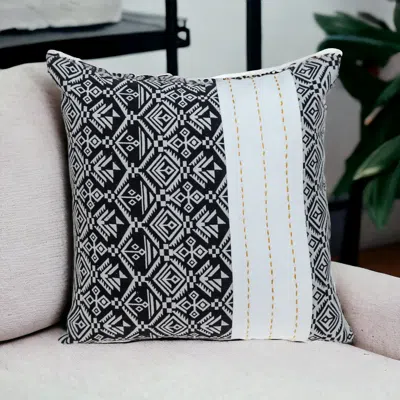 Homezia Black And White Modern Throw Pillow
