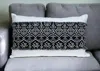 Homezia Black And White Patched Throw Pillow